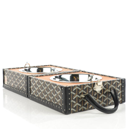 Goyard Goyardine Travelling Pet Bowl Carrier 22 Black 8 of 11