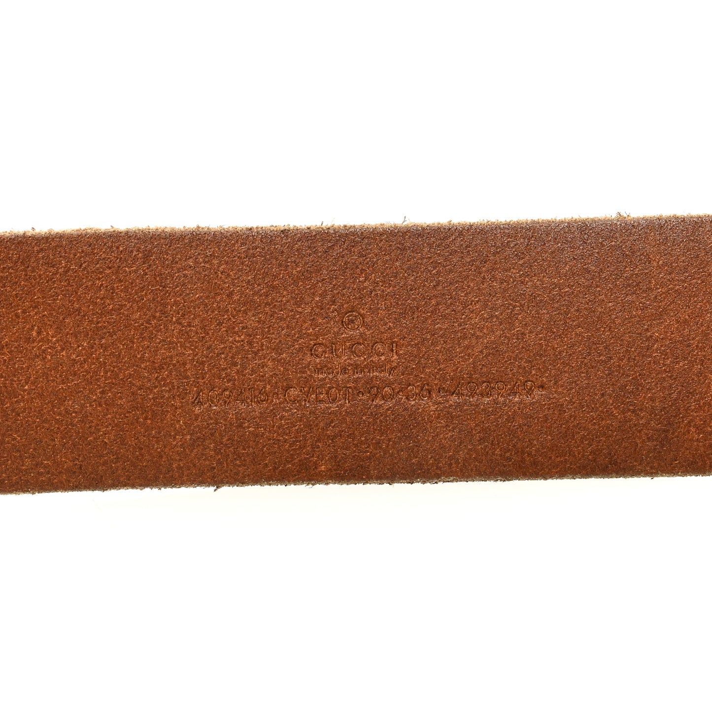 Faded Calfskin Double G 40mm Belt 90 36 Cuir