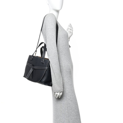 Loewe Calfskin Small Gate Tote Midnight Blue 3 of 18