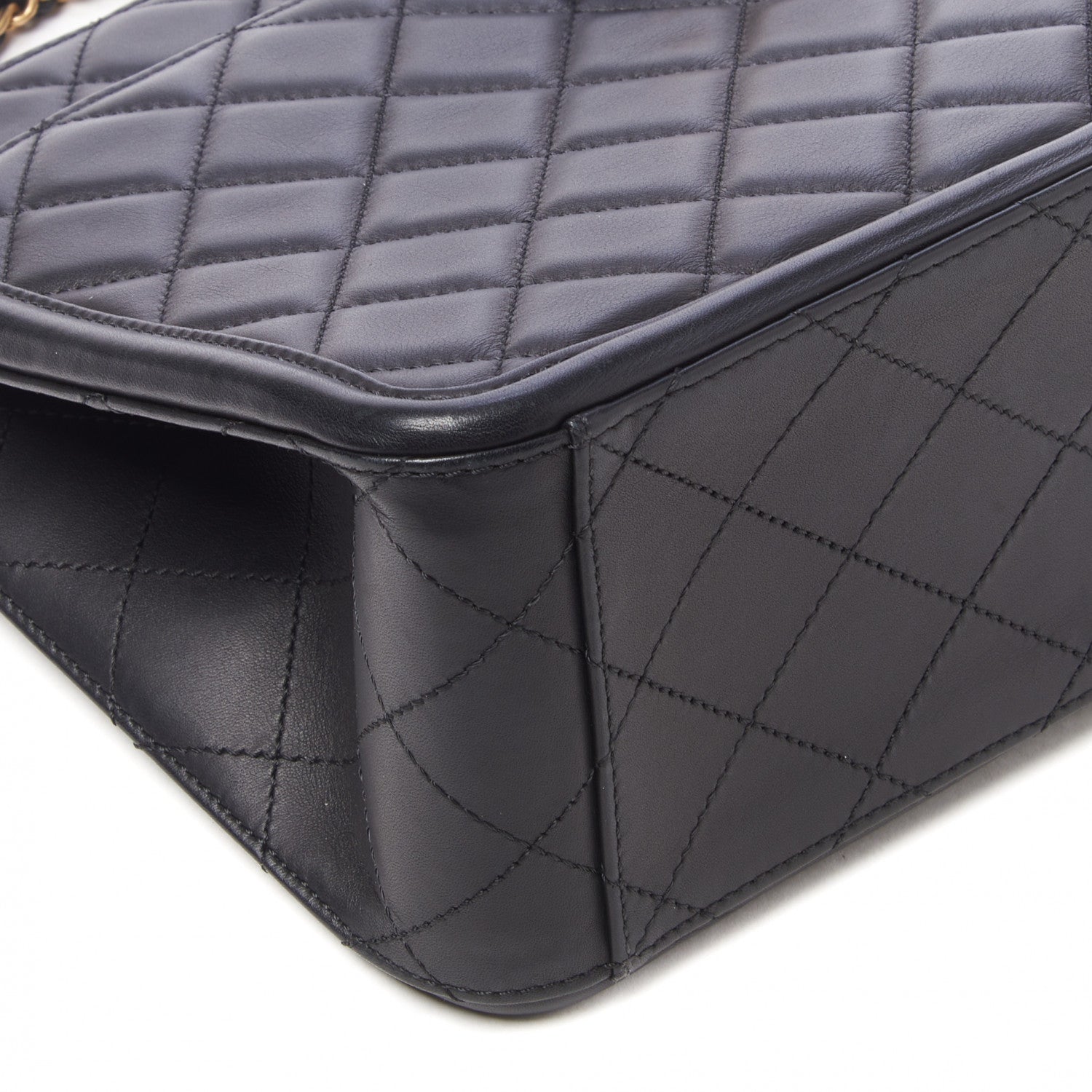 Chanel Lambskin Quilted Elegant CC Shopping Tote Black 5 of 8