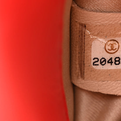 Chanel Lambskin Quilted Golden Class Wallet on Chain WOC Red 7 of 14