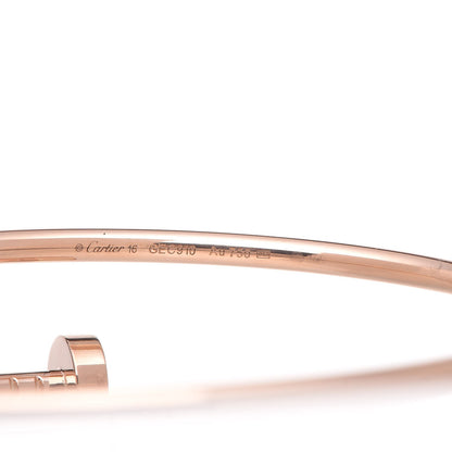 Cartier 18K Pink Gold Small Juste Un Clou Bracelet 16 5 of 6
