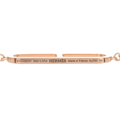 Hermes 18K Rose Gold Diamond PM Ever Chaine D'Ancre Bracelet SH 4 of 4