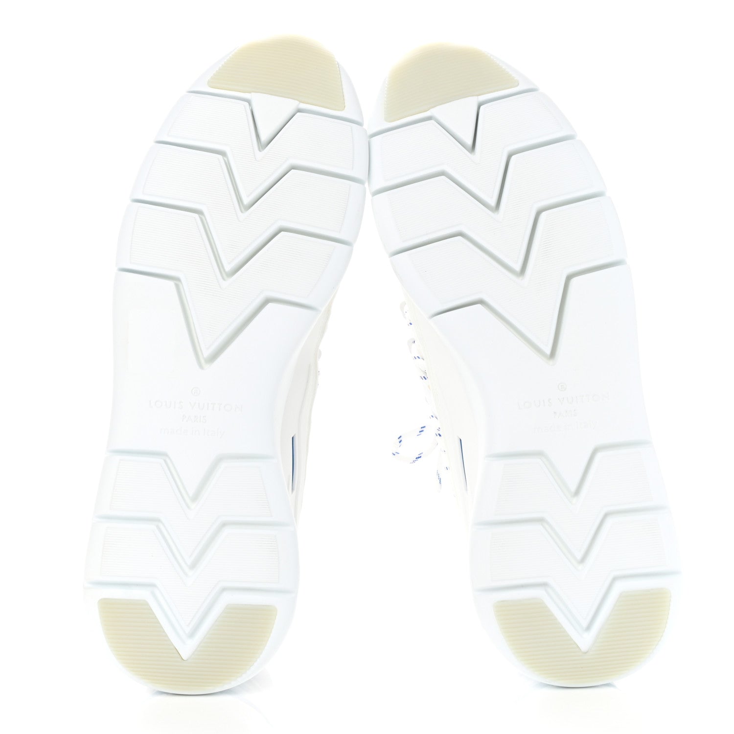 Louis Vuitton Neoprene Mesh Rubber Fastlane Low Sneaker 10.5 White 5 of 8