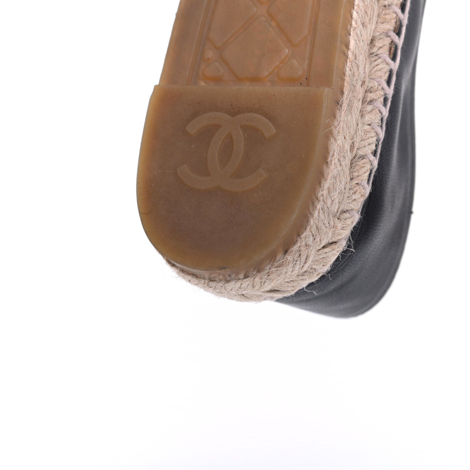 Chanel Lambskin CC Espadrilles 39 Black 12 of 13