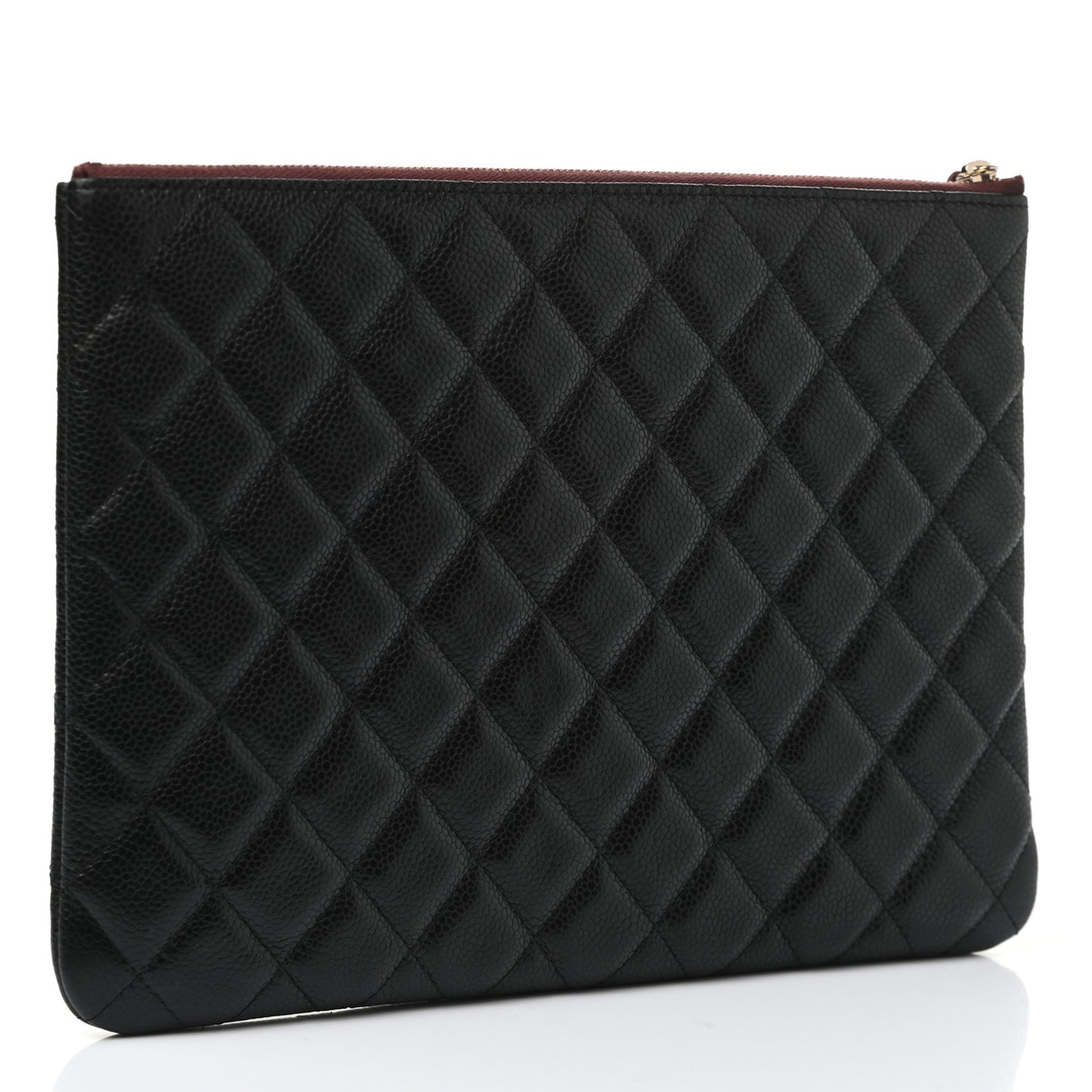 Caviar Quilted Medium Cosmetic Case Black