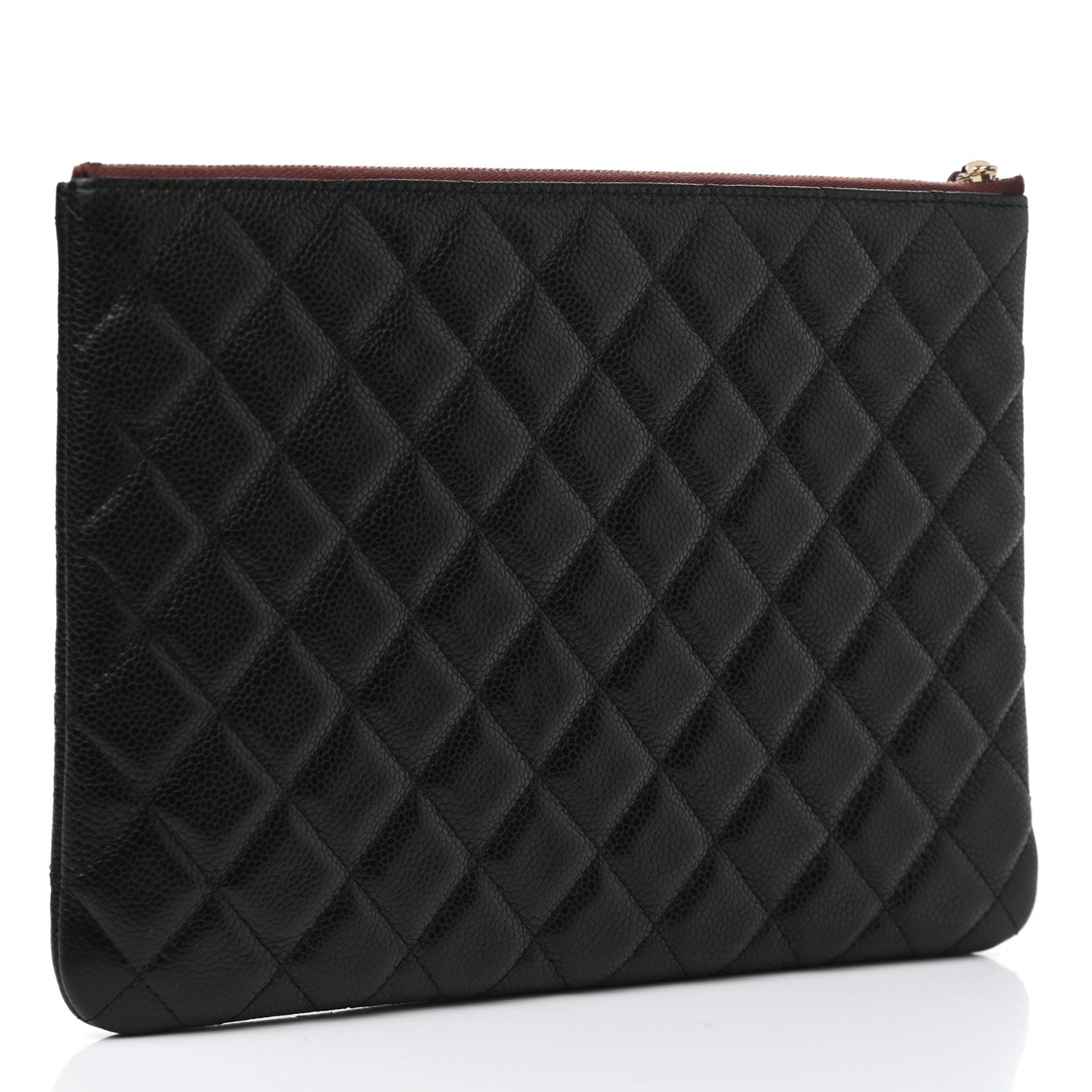 Chanel Caviar Quilted Medium Cosmetic Case Black 3 of 8