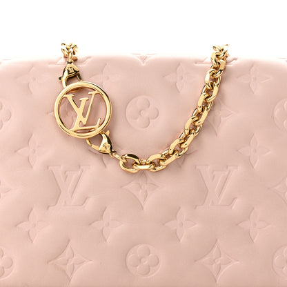 Louis Vuitton Lambskin Embossed Monogram Pochette Coussin Rose 7 of 9