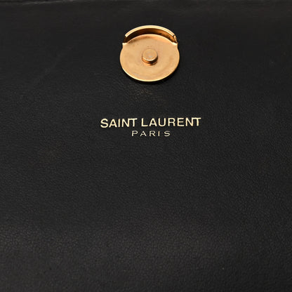 Saint Laurent Suede Medium Classic Monogram Kate Tassel Satchel Black 7 of 12