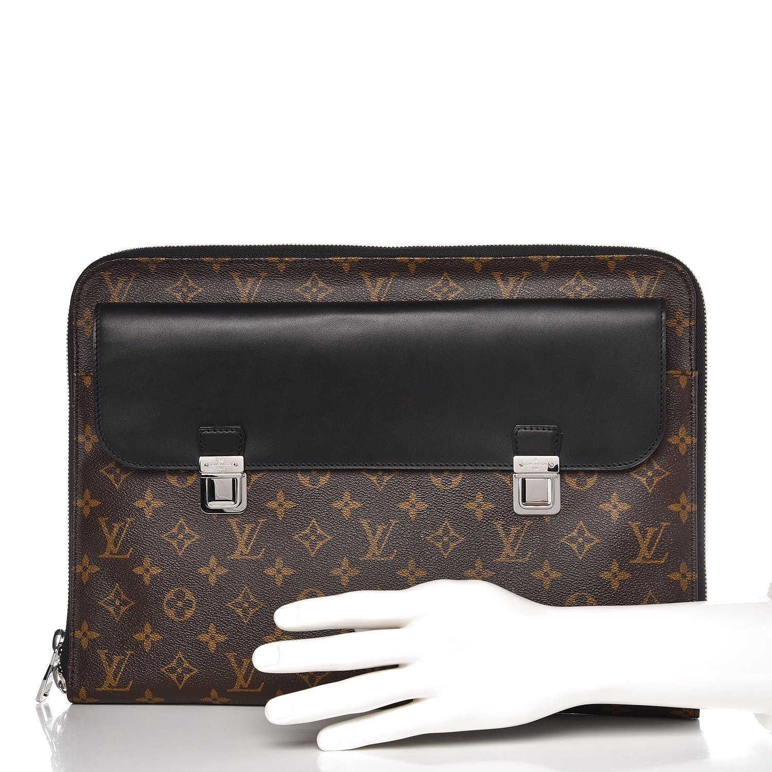 Louis Vuitton Monogram Macassar Porte Document 2 of 7
