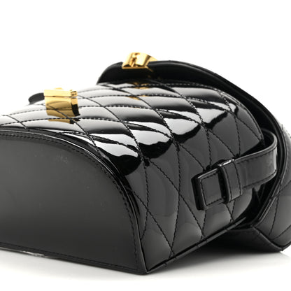 Saint Laurent Patent Matelasse Monogram June Box Bag Black 9 of 10