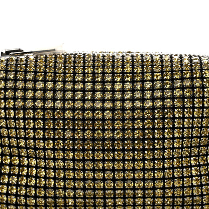 Alexander Wang Mesh Crystal Rhinestone Mini Heiress Pouch Porcelain 10 of 13