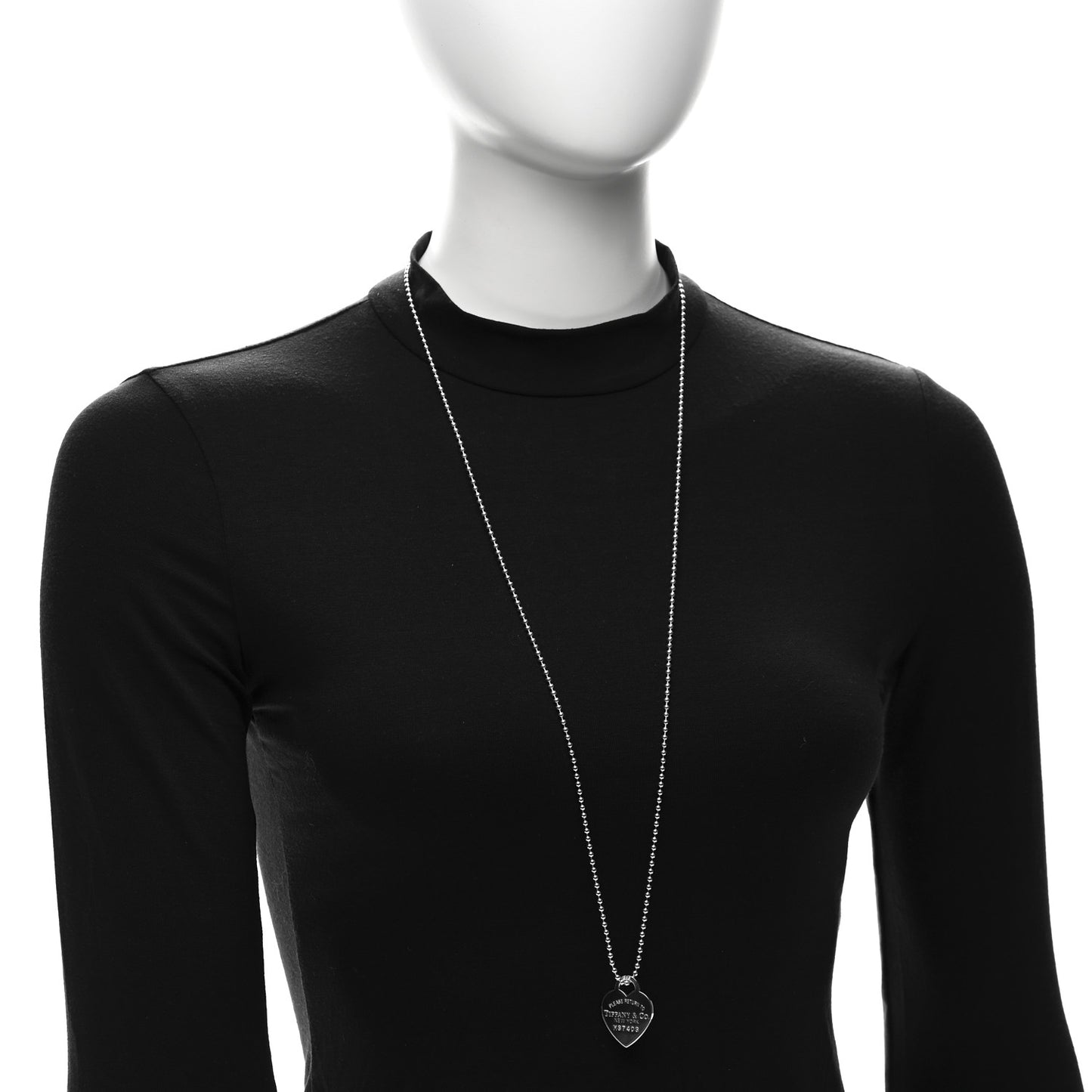 Sterling Silver Large Return to Tiffany Heart Pendant Necklace
