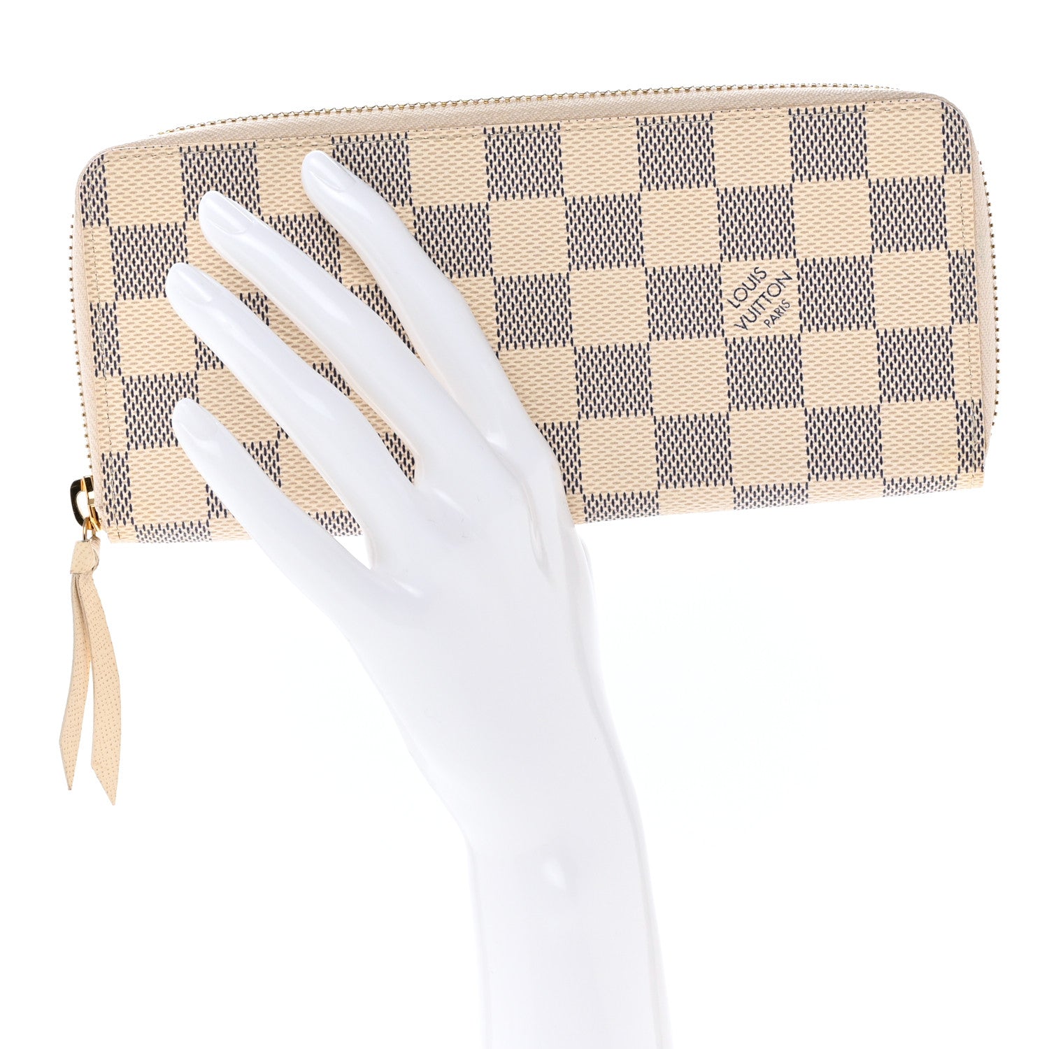 Louis Vuitton Damier Azur Clemence Wallet 2 of 9