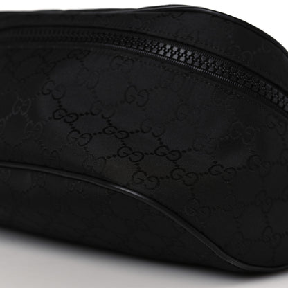 Gucci Nylon Monogram Fanny Pack Belt Bag Black 9 of 9