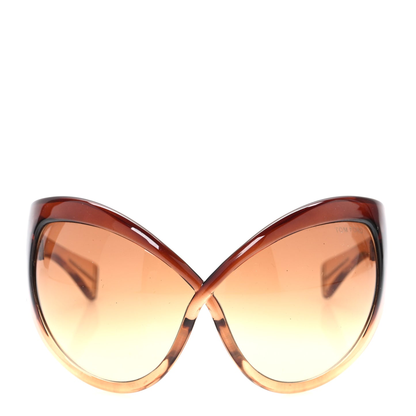 Daphne Oversized Sunglasses FT0219 Gold Translucent