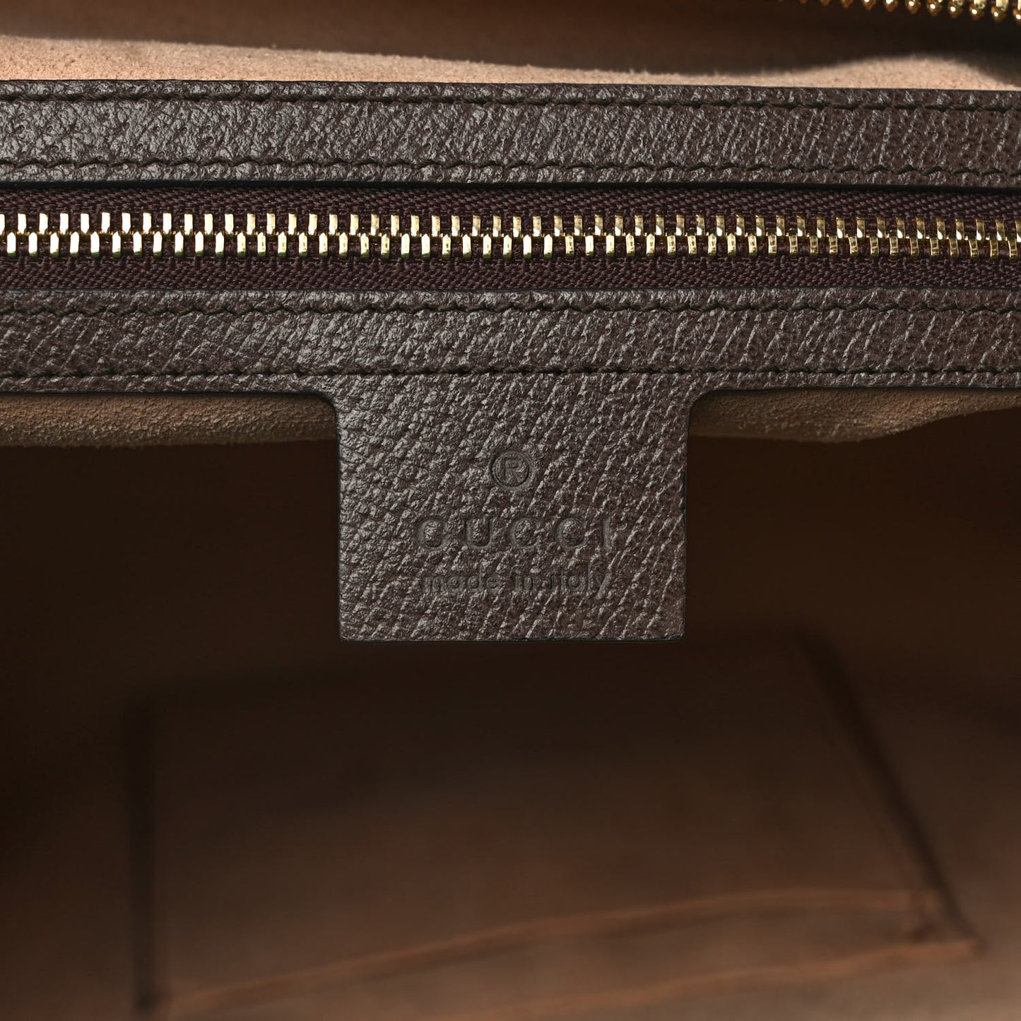 GG Supreme Monogram Web Medium Ophidia Tote Bag Brown