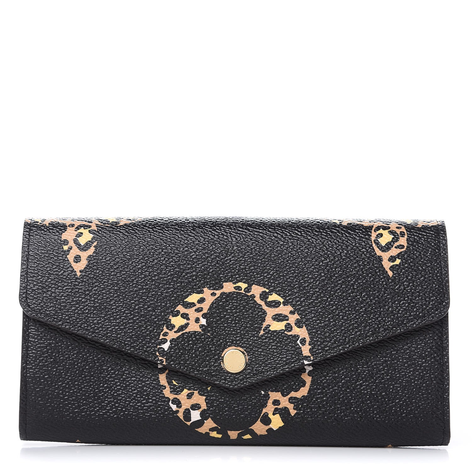 Louis Vuitton Monogram Giant Jungle Sarah Wallet Black 1 of 11