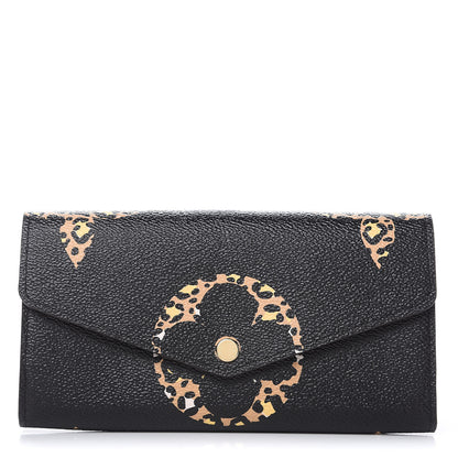 Louis Vuitton Monogram Giant Jungle Sarah Wallet Black 1 of 11