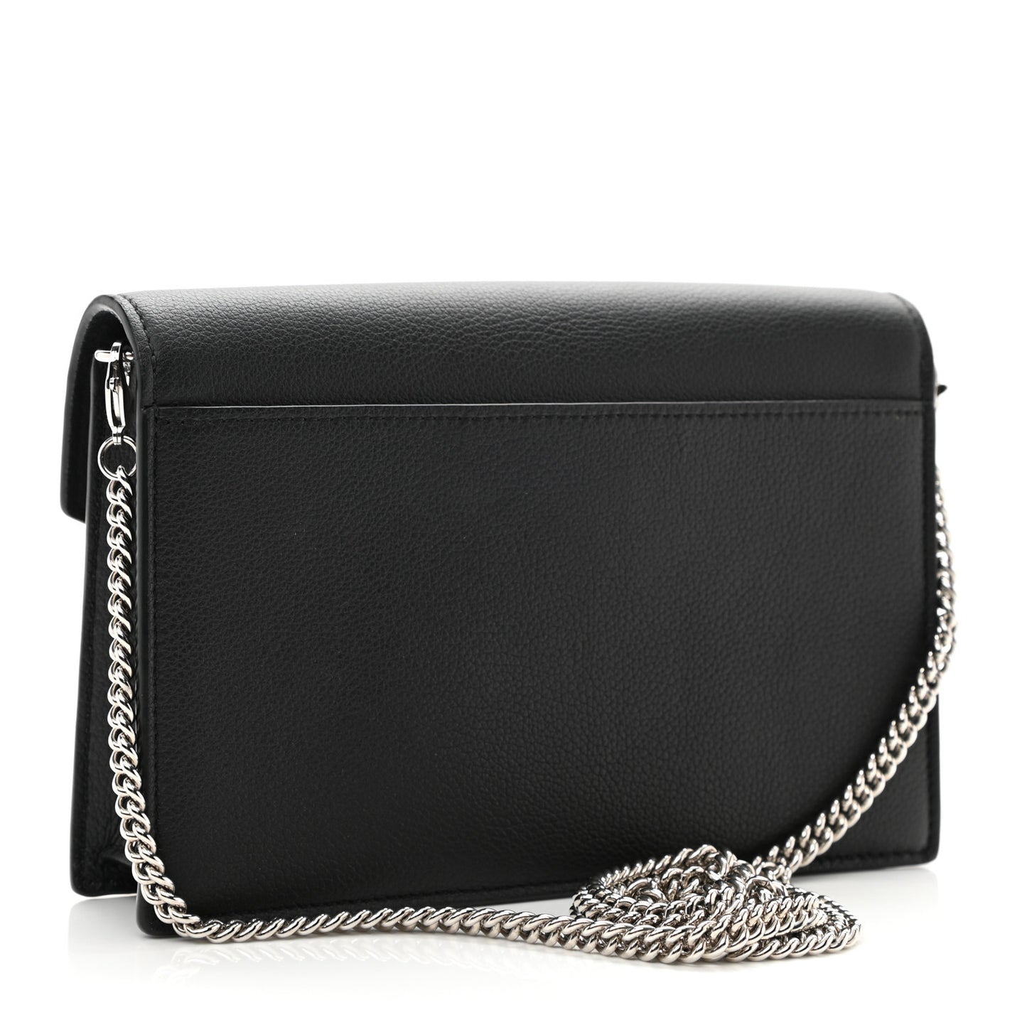 Soft Calfskin My Lockme Chain Pochette Black