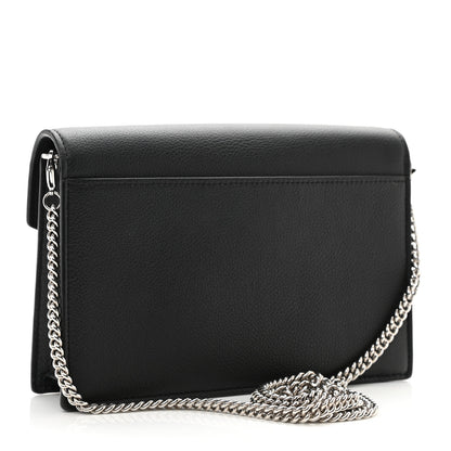Louis Vuitton Soft Calfskin My Lockme Chain Pochette Black 3 of 10