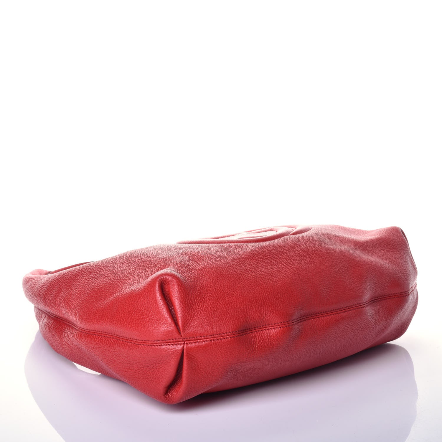 Gucci Pebbled Calfskin Large Soho Hobo Red 4 of 9