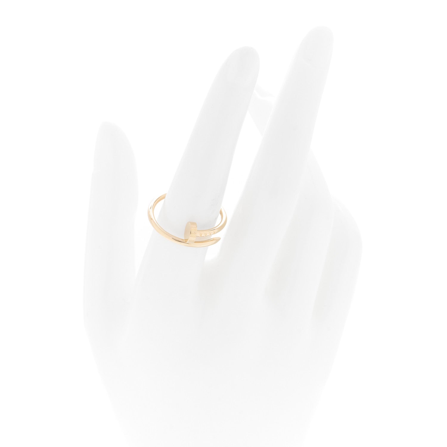 Cartier 18K Yellow Gold Small Juste Un Clou Ring 57 8 2 of 6