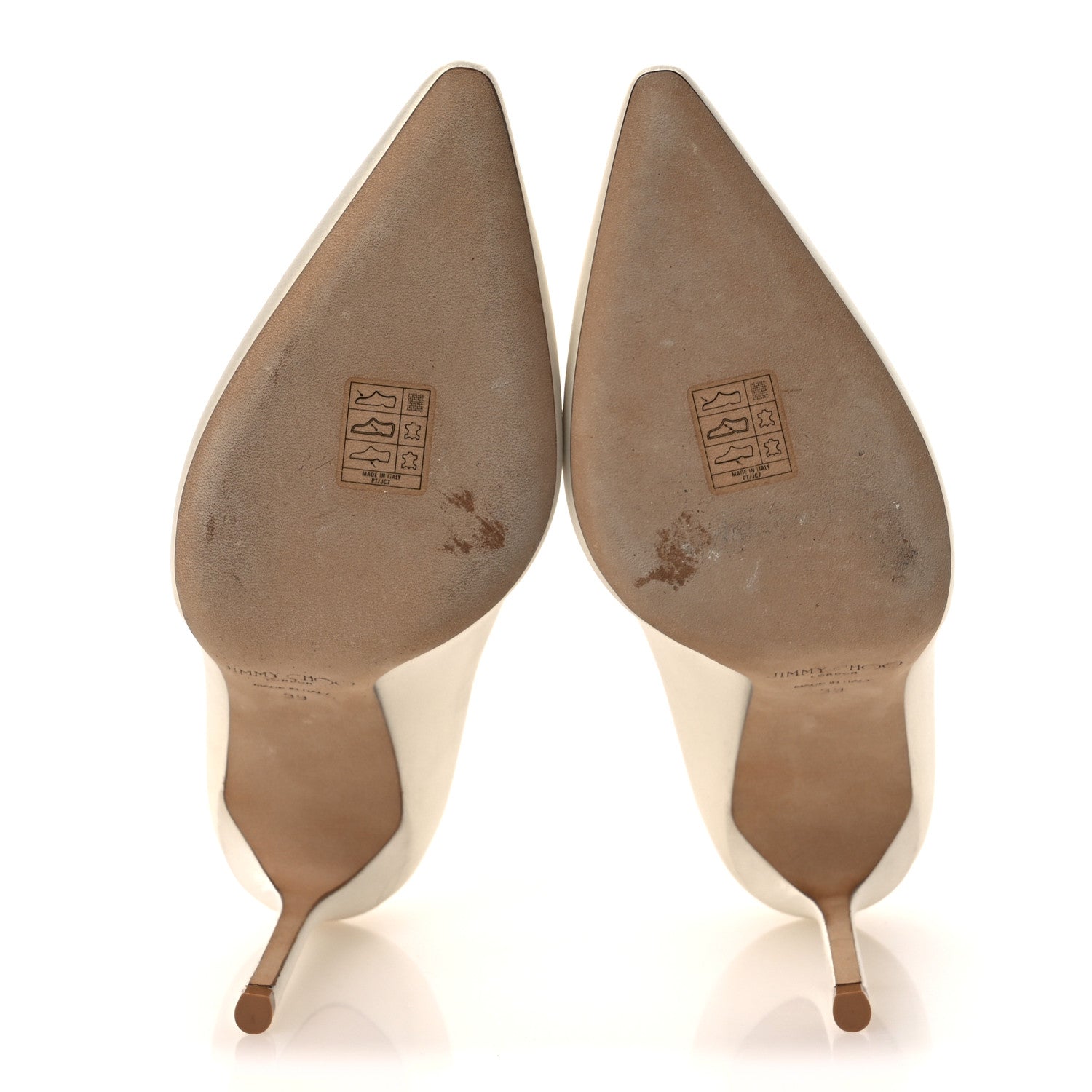 Jimmy Choo Satin Romy 100 Pumps 39 Ivory 7 of 10