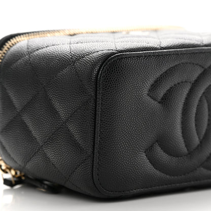 Chanel Caviar Quilted Small Vanity Case With Chain Black 9 of 13