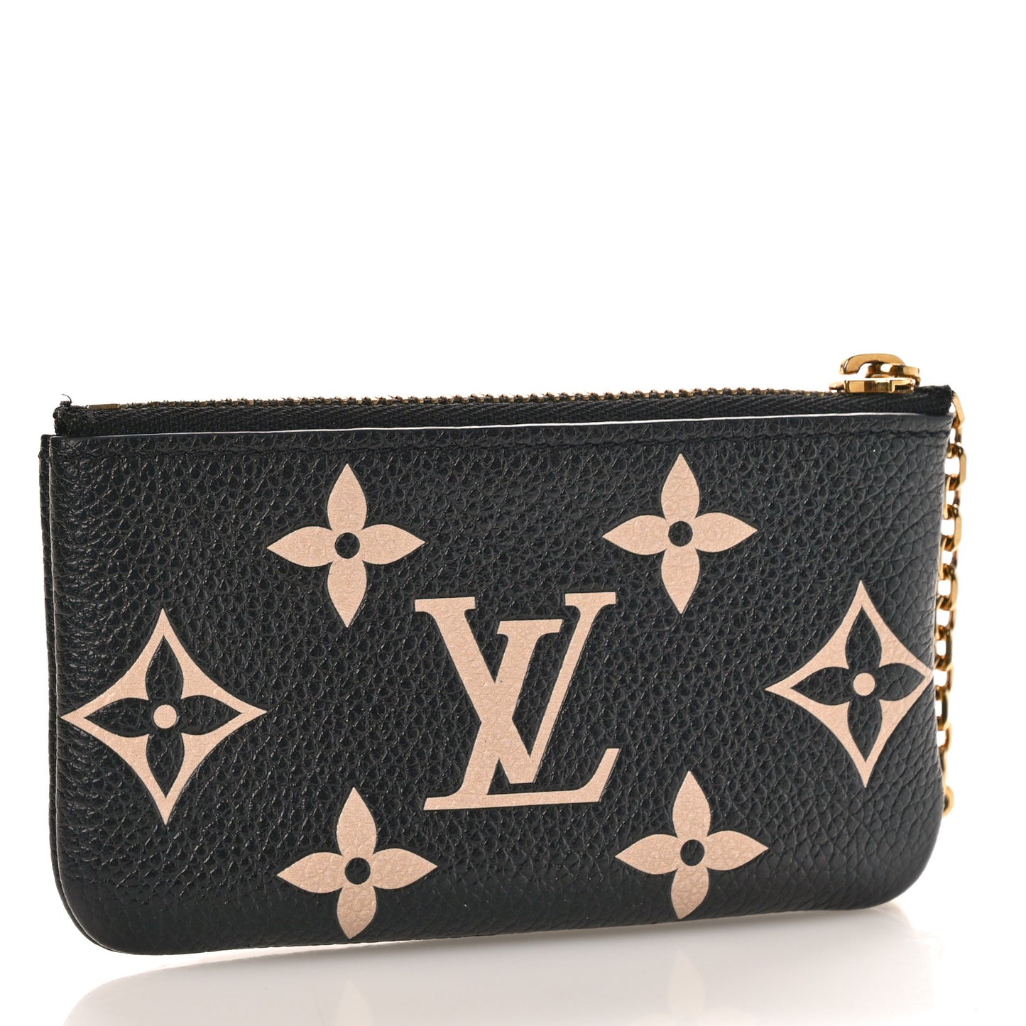 Empreinte Monogram Giant Key Pouch Black Beige