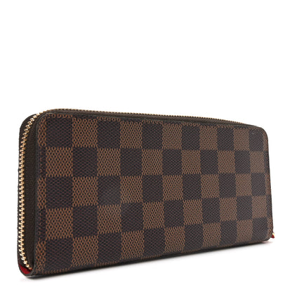 Louis Vuitton Damier Ebene Clemence Wallet Cherry 3 of 6