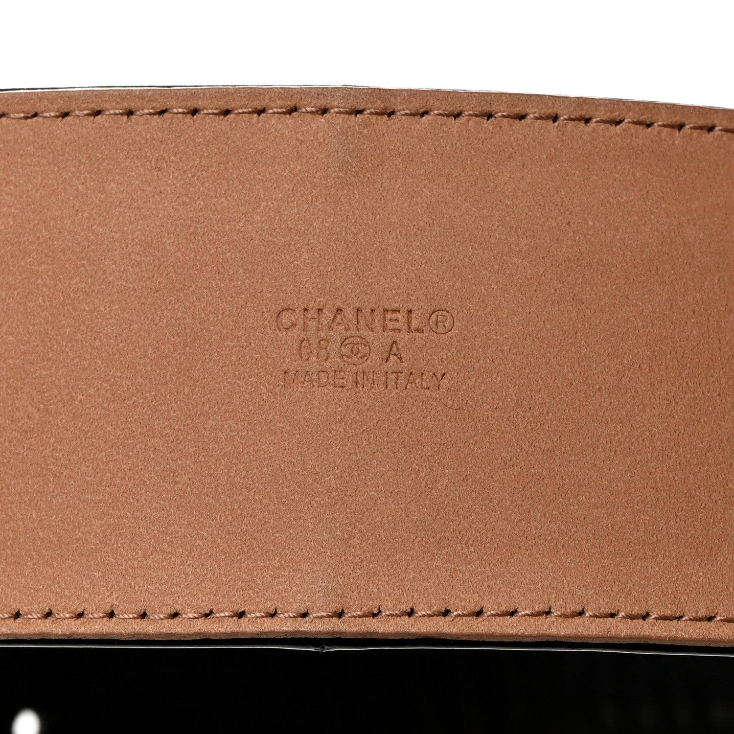 Chanel Patent CC Wide Belt 85 34 Dark Brown 3 of 6