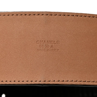 Chanel Patent CC Wide Belt 85 34 Dark Brown 3 of 6