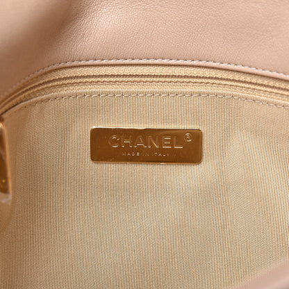 Chanel Goatskin Quilted Medium 19 Flap Beige 6 of 11