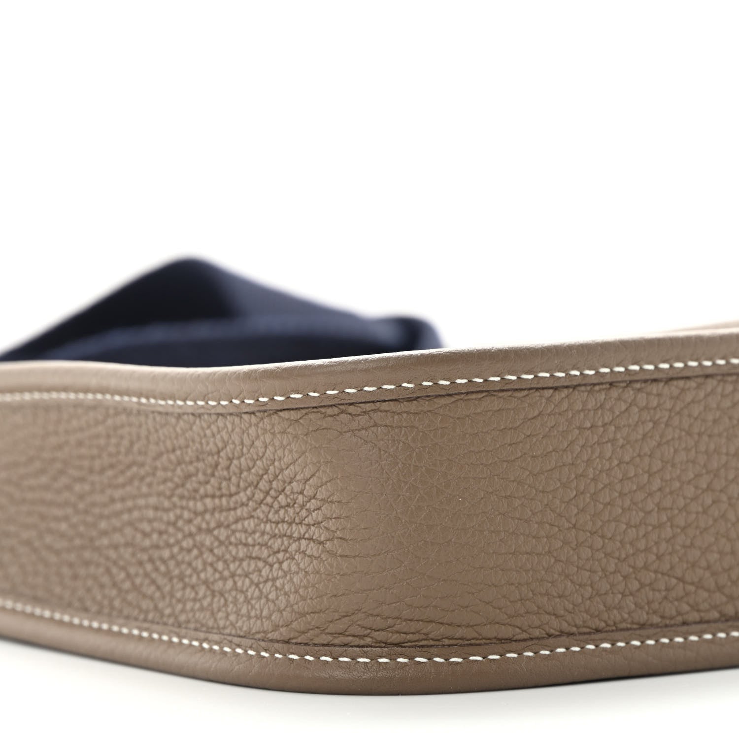 Hermes Taurillon Clemence Amazone Evelyne TPM Etoupe Bleu Indigo 9 of 11