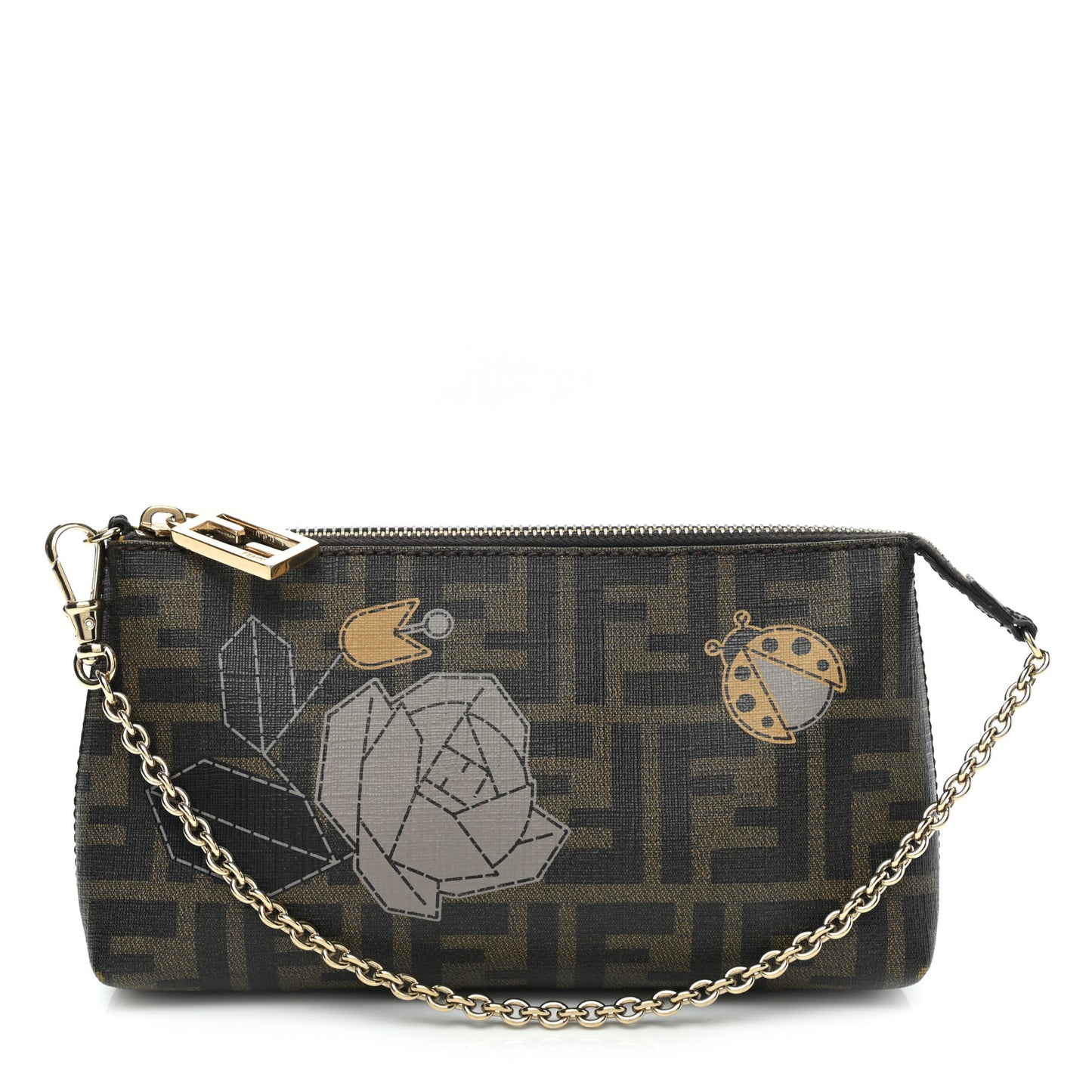 Zucca Spalmati Rose Ladybug Pochette Tabacco