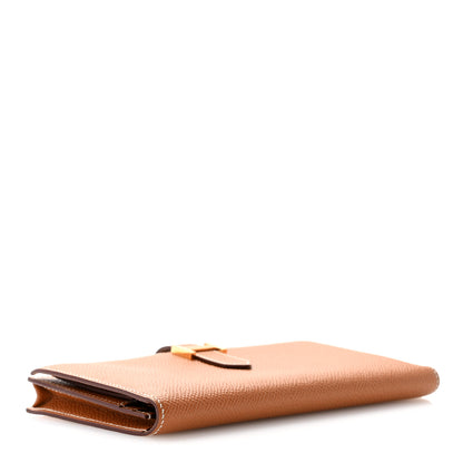 Hermes Epsom Bearn Gusset Wallet Gold 4 of 12
