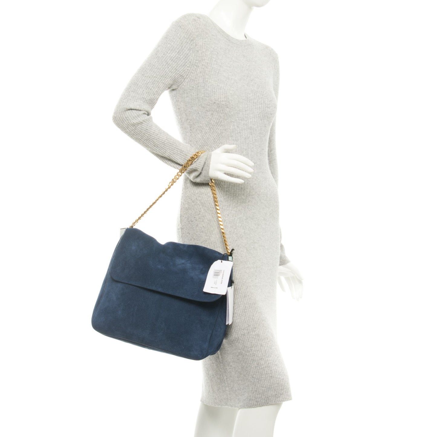 Suede Medium Gourmette Ocean Blue