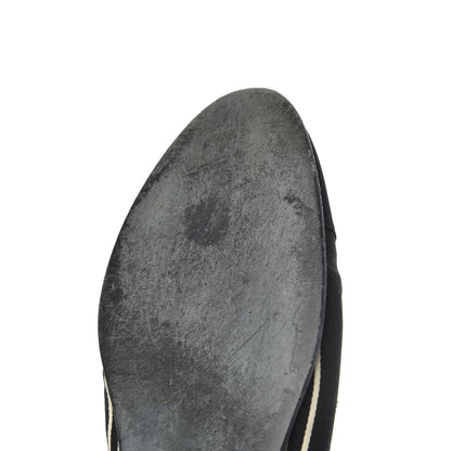 Chanel Fabric Grosgrain Cap Toe Ballerina Flats 39.5 Black 15 of 19