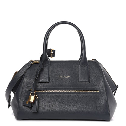 Marc Jacobs Textured Calfskin Medium Incognito Satchel Navy 1 of 7