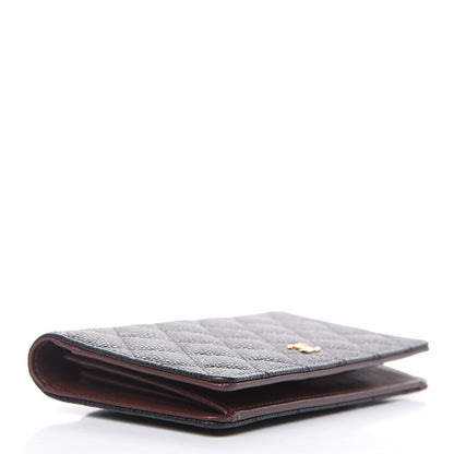 Chanel Caviar Quilted Yen Wallet Black 4 of 9