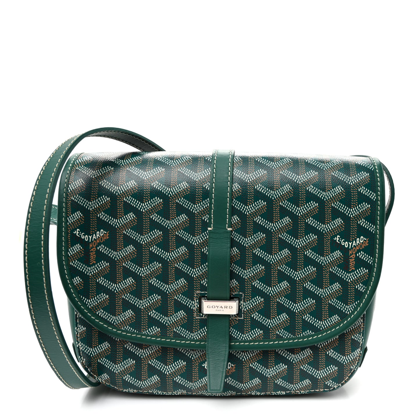 Goyardine Belvedere II PM Messenger Bag Green