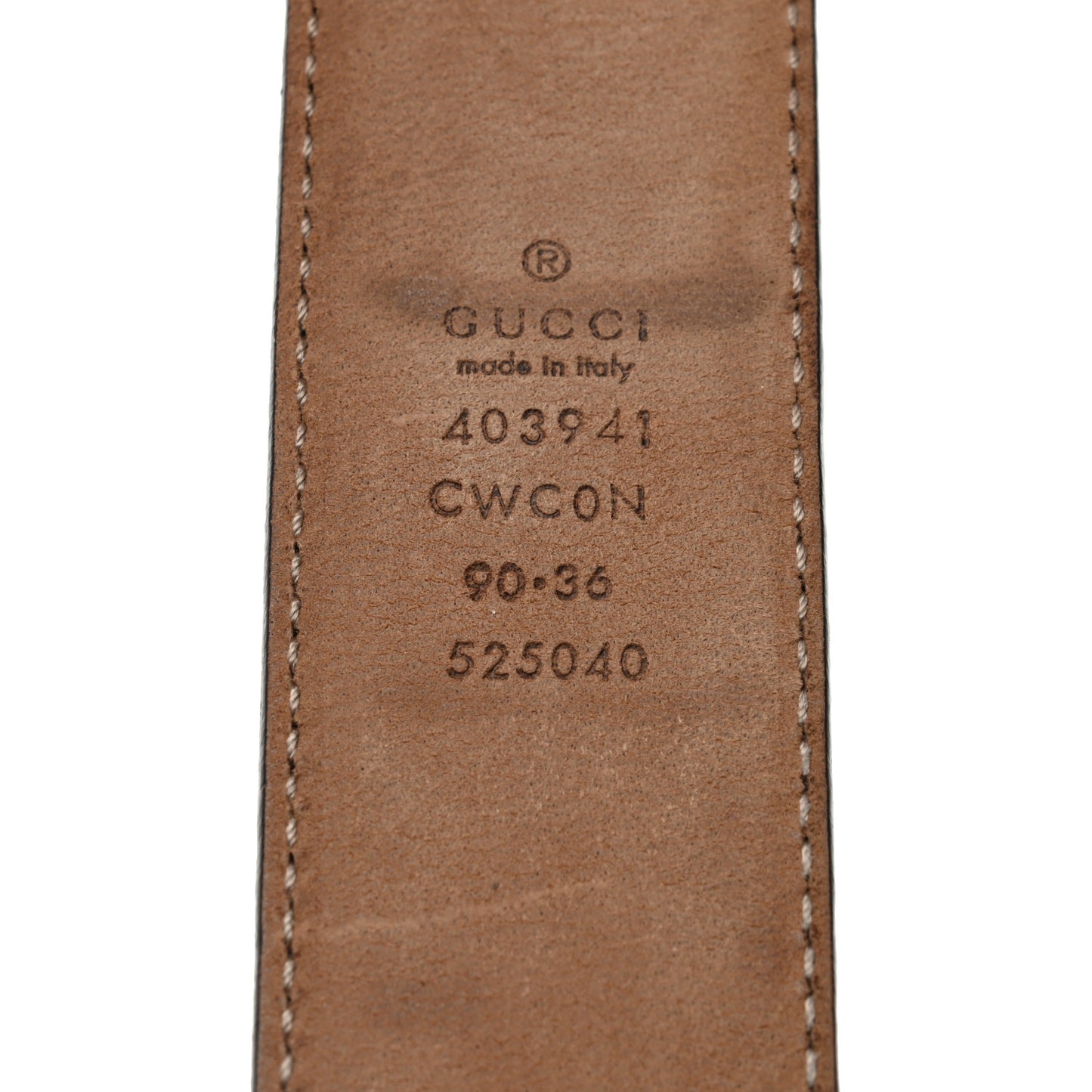 Guccissima Signature Belt 90 36 Black