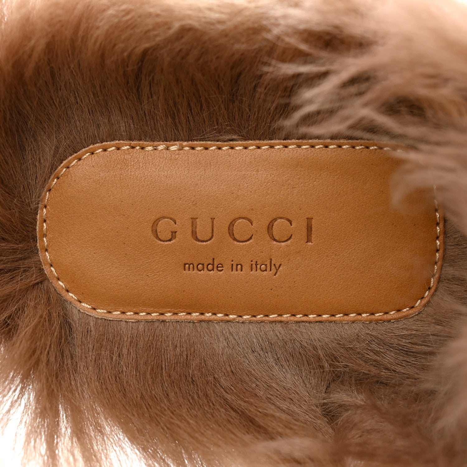 Gucci Patent Fur Womens Princetown Slippers 38 Black 7 of 8