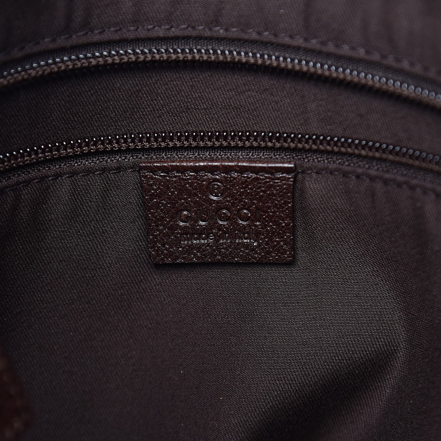 Gucci Monogram Large Flat Messenger Bag Dark Brown 6 of 13