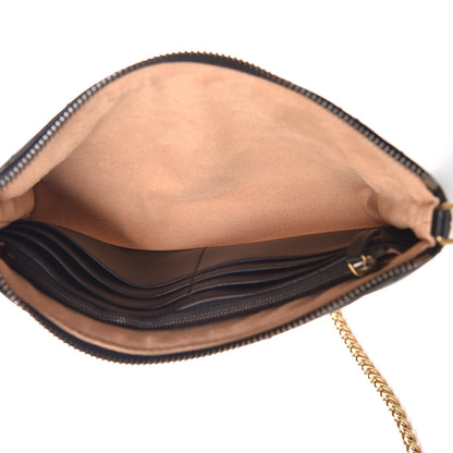 Gucci Calfskin Matelasse Mini GG Marmont Chain Bag Black 5 of 11