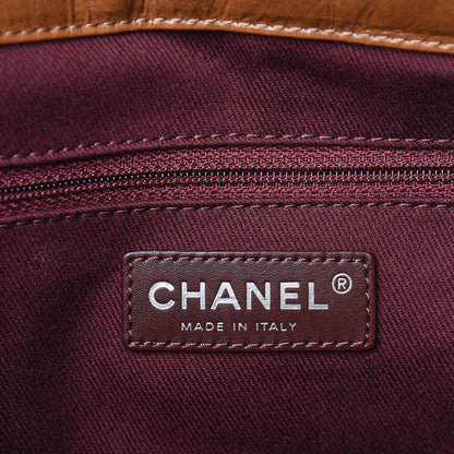 Chanel Iridescent Calfskin Quilted Large In The Mix Tote Light Brown 7 of 16