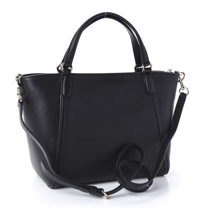 Gucci Pebbled Calfskin Small Soho Top Handle Bag Black 4 of 11