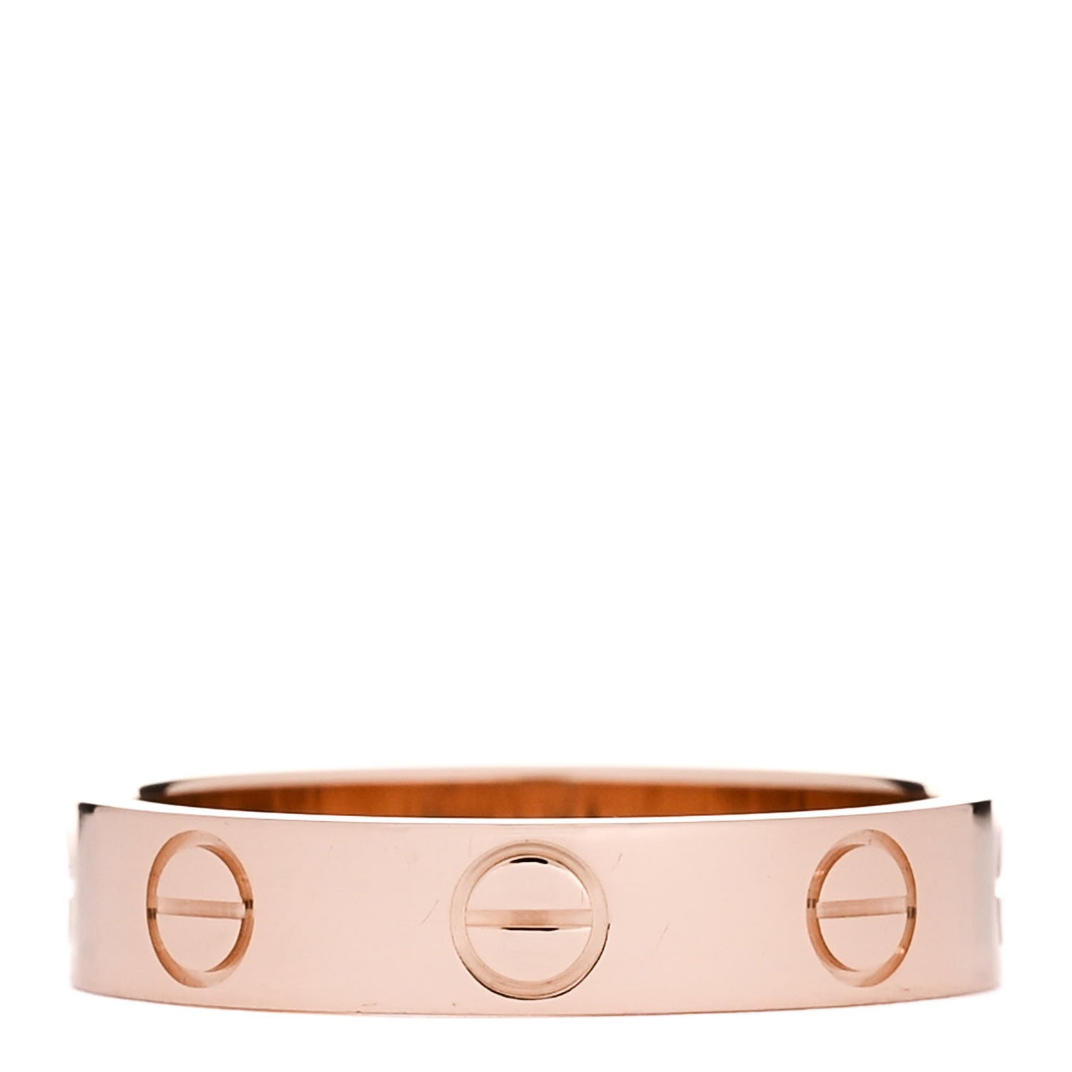 Cartier 18K Pink Gold 3.5mm LOVE Wedding Band Ring 48 4.5 3 of 5