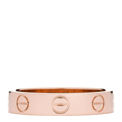 Cartier 18K Pink Gold 3.5mm LOVE Wedding Band Ring 48 4.5 3 of 5